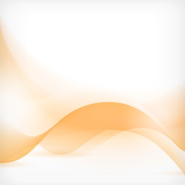 Abstract orange wave background clipart