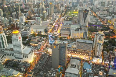 Bangkok şehir Üstten Görünüm