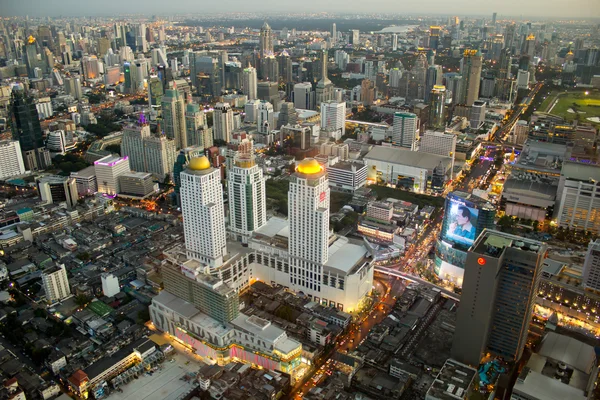 Blick auf die Stadt in Bangkok — Stockfoto