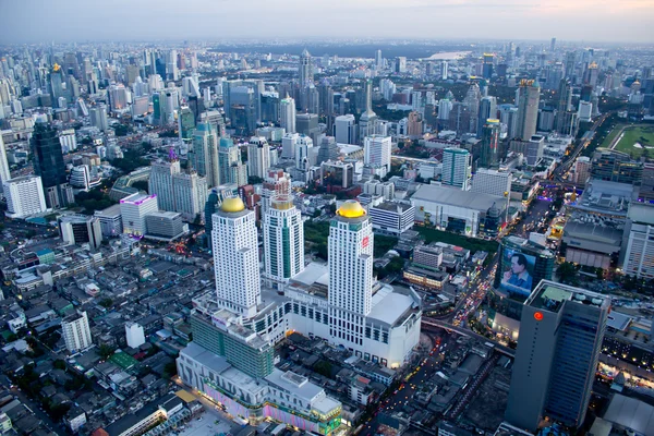 Pohled přes město bangkok — Stock fotografie