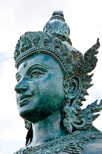 Statue verte en Thaïlande — Photo