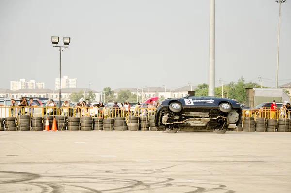 NONTHABURI - DECEMBER 8 : SUBARU RS3 Sport car Stunt Show displa — Stock Photo, Image