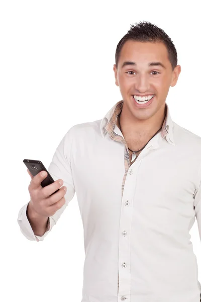 Hombre con una sonrisa feliz — Foto de Stock