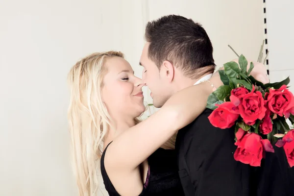 Momento terno de amor — Fotografia de Stock