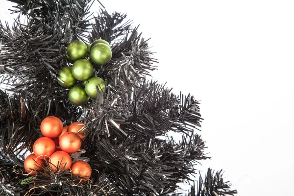 Μαύρο χριστουγεννιάτικο δέντρο — Φωτογραφία Αρχείου