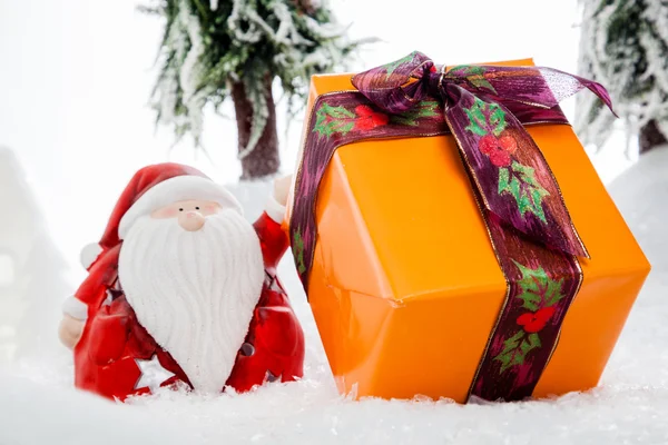 Santa claus geschenken showroom — Stockfoto