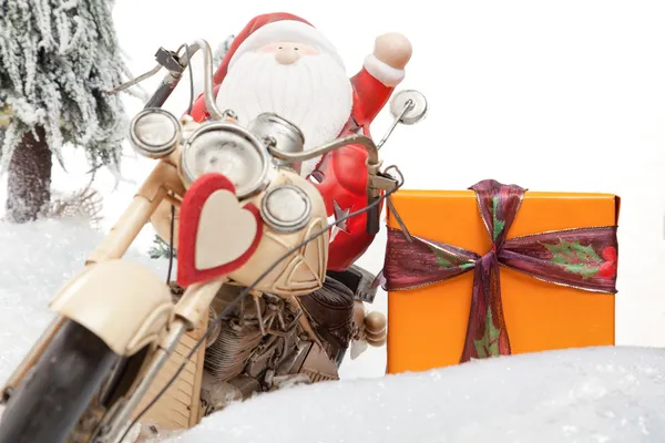 Santa Claus Saudações — Fotografia de Stock