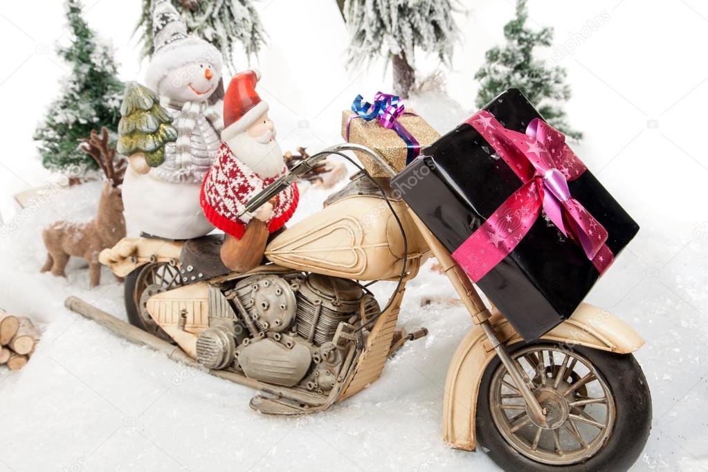 Santa Claus motorcycle trip