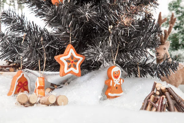 Paisagem de árvore de Natal — Fotografia de Stock