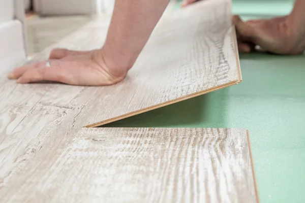 Laminate placing — Stock Photo, Image