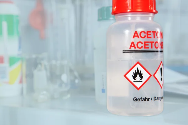 Aceton bottle — Stock Photo, Image