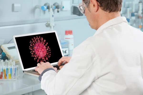 Ekologisk virus analys — Stockfoto