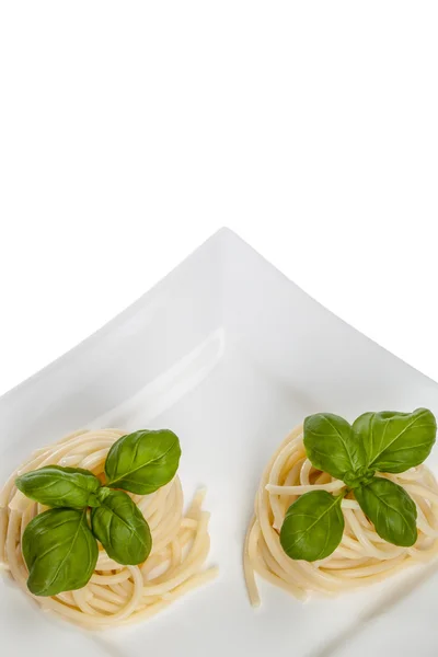 Spaghetti-Dessert — Stockfoto