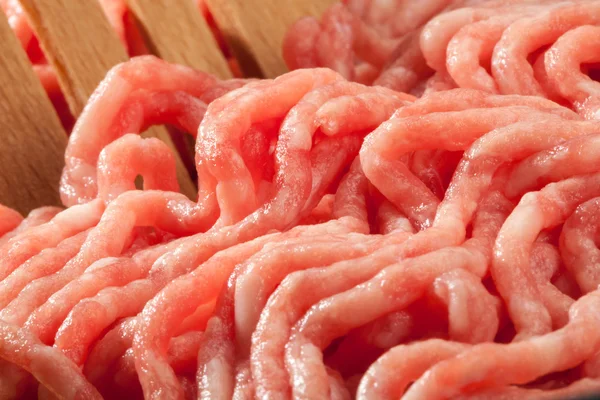 Hoge detail van gehakt vlees — Stockfoto