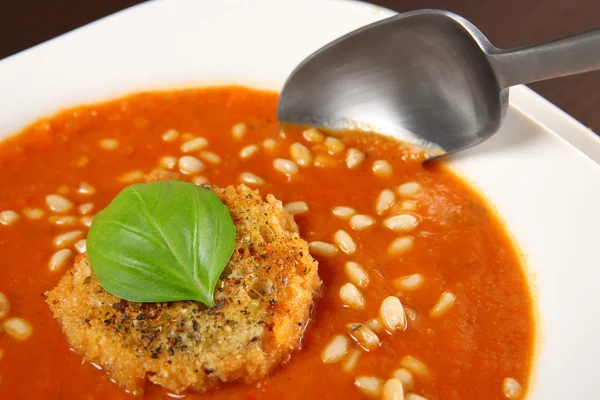 Sup krim tomat — Stok Foto