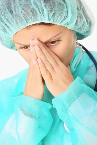 Depressed surgeon — Stock Photo, Image