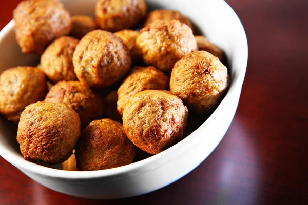 Bowl of meatballs — Stock Photo, Image