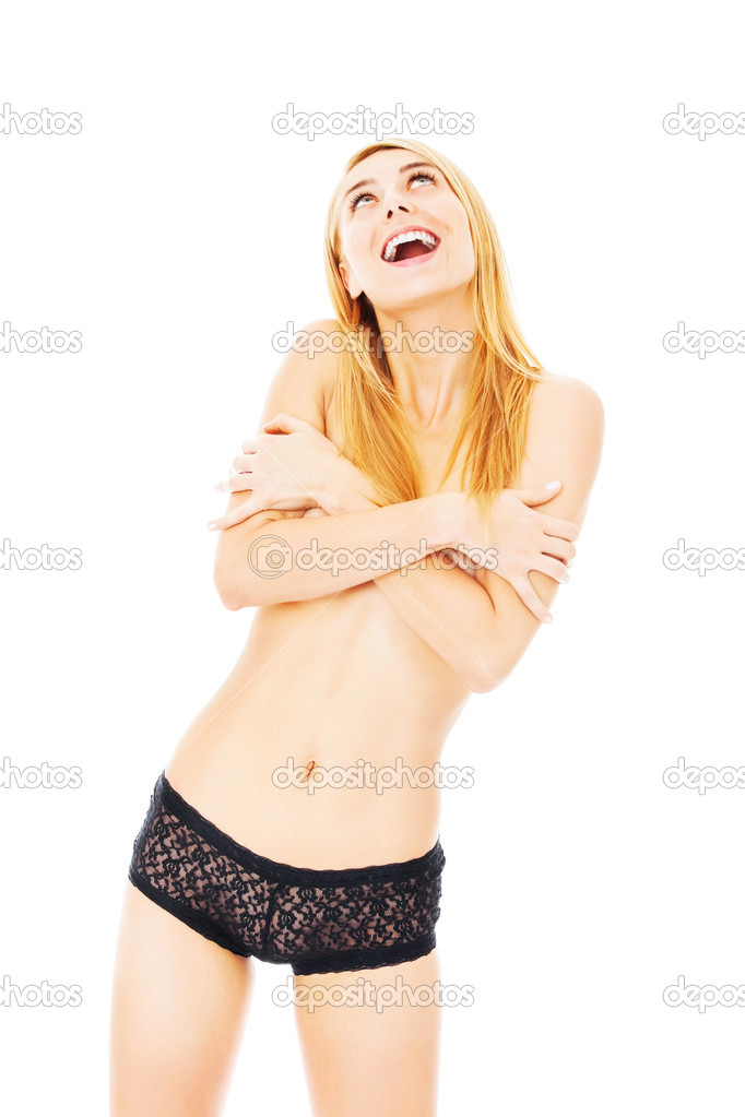 Hot Girl Covering Boobs