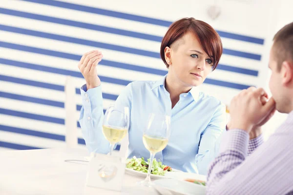 Conflict in een restaurant — Stockfoto