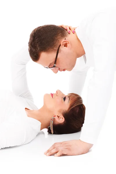 Kissing couple — Stock Photo, Image