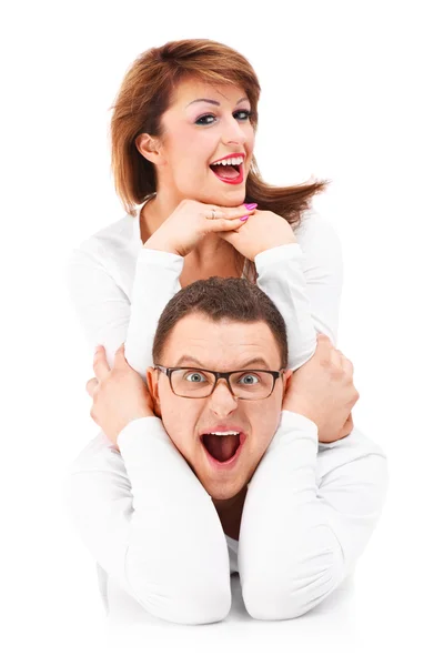 Joyful couple — Stock Photo, Image