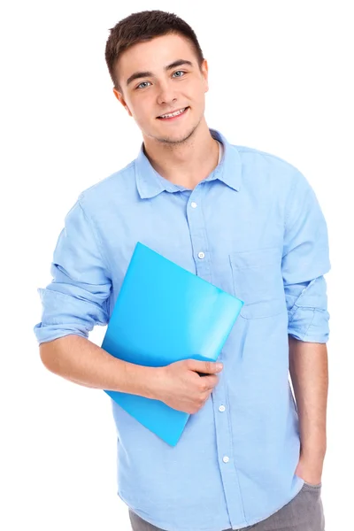 Estudiante con archivos — Foto de Stock