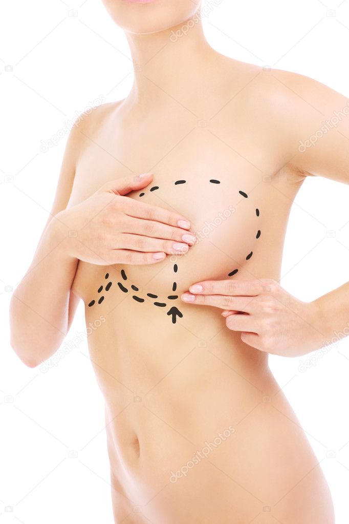 Woman and breast surgery