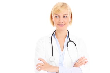 Doktor beyaz üzerinde seyir