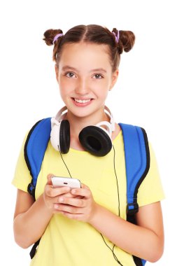 liseli kız ve smartphone