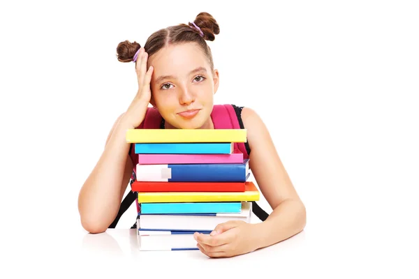 Bored schoolgirl — Stock Photo, Image