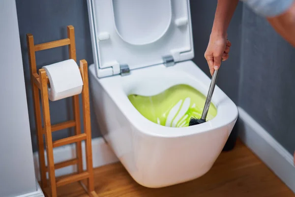 Picture Cleaning Toilet Seat Chemicals High Quality Photo — Stockfoto