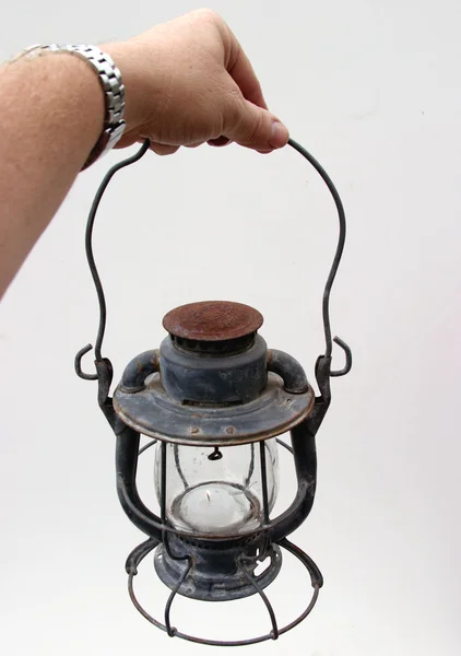 Ancient lantern with a candle — Stock Photo, Image