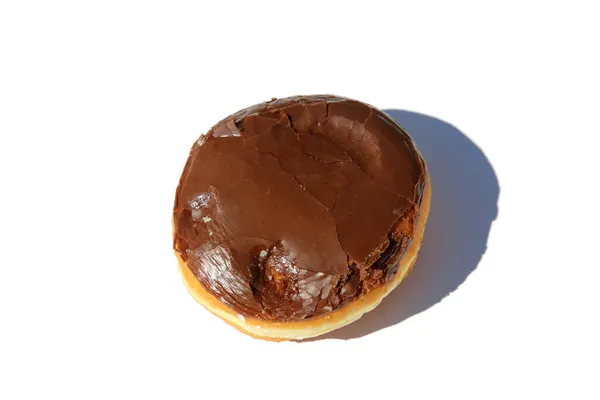 Donut Donut Blanco Aislado Sobre Blanco Espacio Para Texto Donut — Foto de Stock
