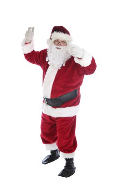 Santa Claus. Isolated on white. Christmas Time with Santa Claus. Happy Holidays. Merry Christmas. Ho Ho Ho.