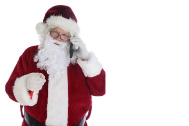 Noel Baba cep telefonunu kullanıyormuş. Noel Baba yoğun sezonunda cep telefonunu mesajlaşmak, mesaj atmak ve telefona cevap vermek için kullanır. Noel Baba Teknolojiyi Seviyor. Mutlu noeller. İyi tatiller..