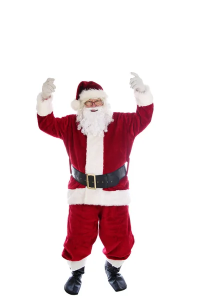 Santa Claus Isolated White Christmas Time Santa Claus Happy Holidays — Stockfoto