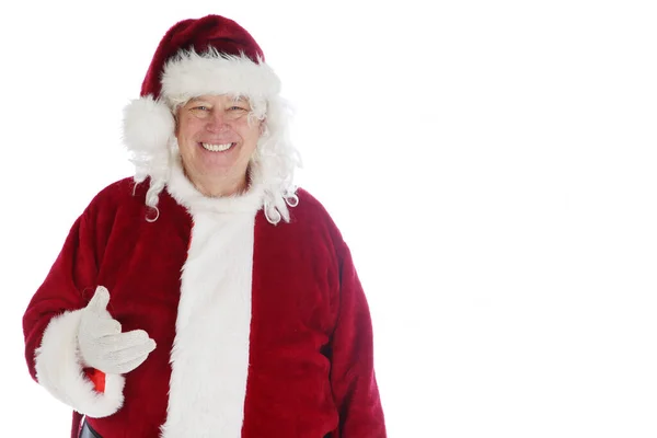 Weihnachten Ein Mann Als Weihnachtsmann Verkleidet — Stockfoto
