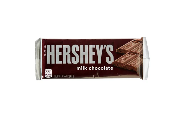 2021 Lake Forest California Usa Hershey Milk Chocolate Bar Isolated — Stock Photo, Image