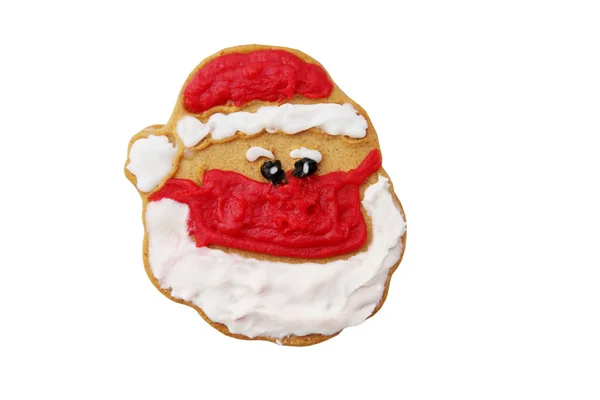 Galletas Navidad Coronavirus Pan Jengibre Santa Claus Pan Jengibre Santa — Foto de Stock