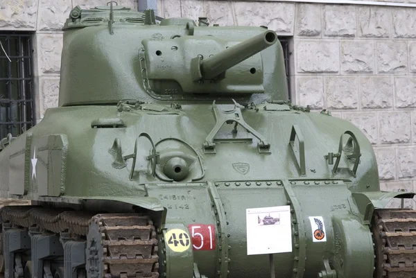 Sherman m4a1 "Grizzly" Tank, Warszawa, Polen — Stockfoto