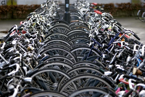 Bicycle parking, Eindhoven, The Netherlands — Stock Photo, Image
