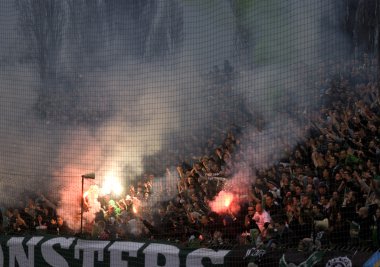 MTK - ujpest futbol maçı, Budapeşte, Macaristan