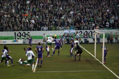 MTK - ujpest futbol maçı, Budapeşte, Macaristan