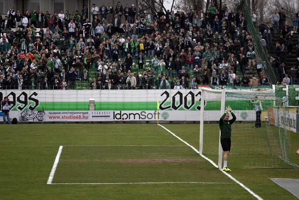 FTC - Ujpest football match, Budapest, Hungría — Foto de Stock