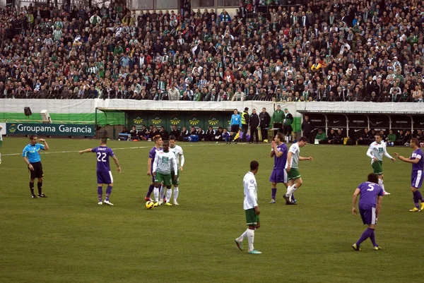 FTC - Ujpest football match, Budapest, Hungría — Foto de Stock