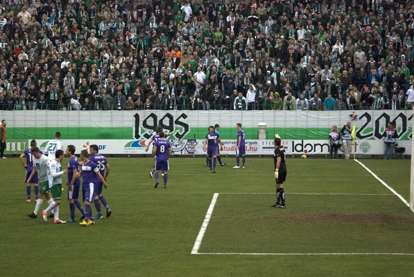 FTC - Ujpest football match, Budapest, Hungría — Foto de Stock