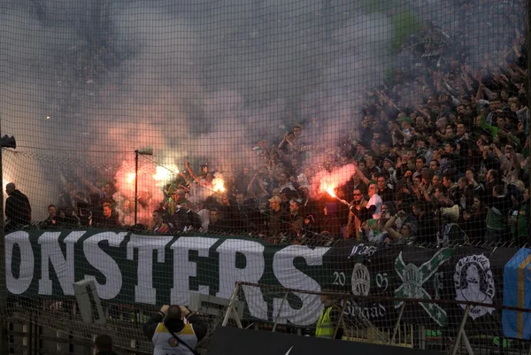 FTC - Ujpest football match, Budapest, Hungría — Foto de Stock