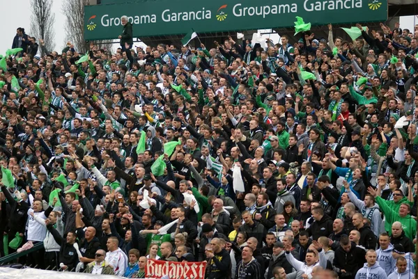 FTC - Ujpest football match, Budapest, Hungría Imágenes de stock libres de derechos