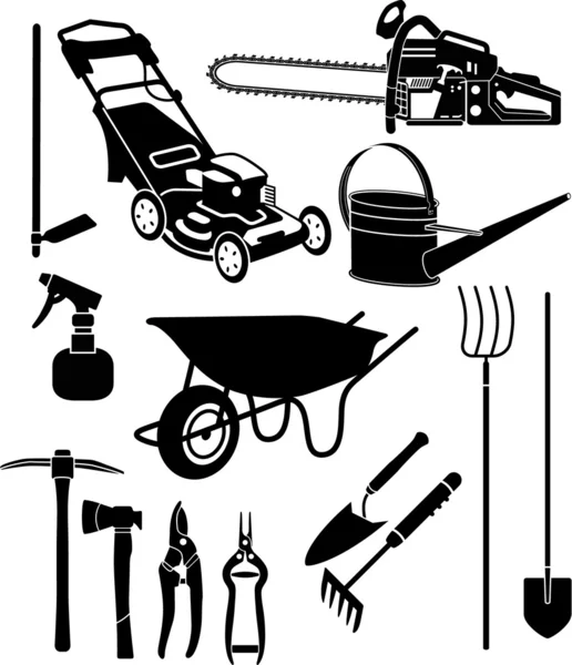 Garden equipment 3 — Stock Vector