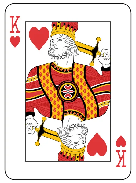 King of Hearts — Stock Vector